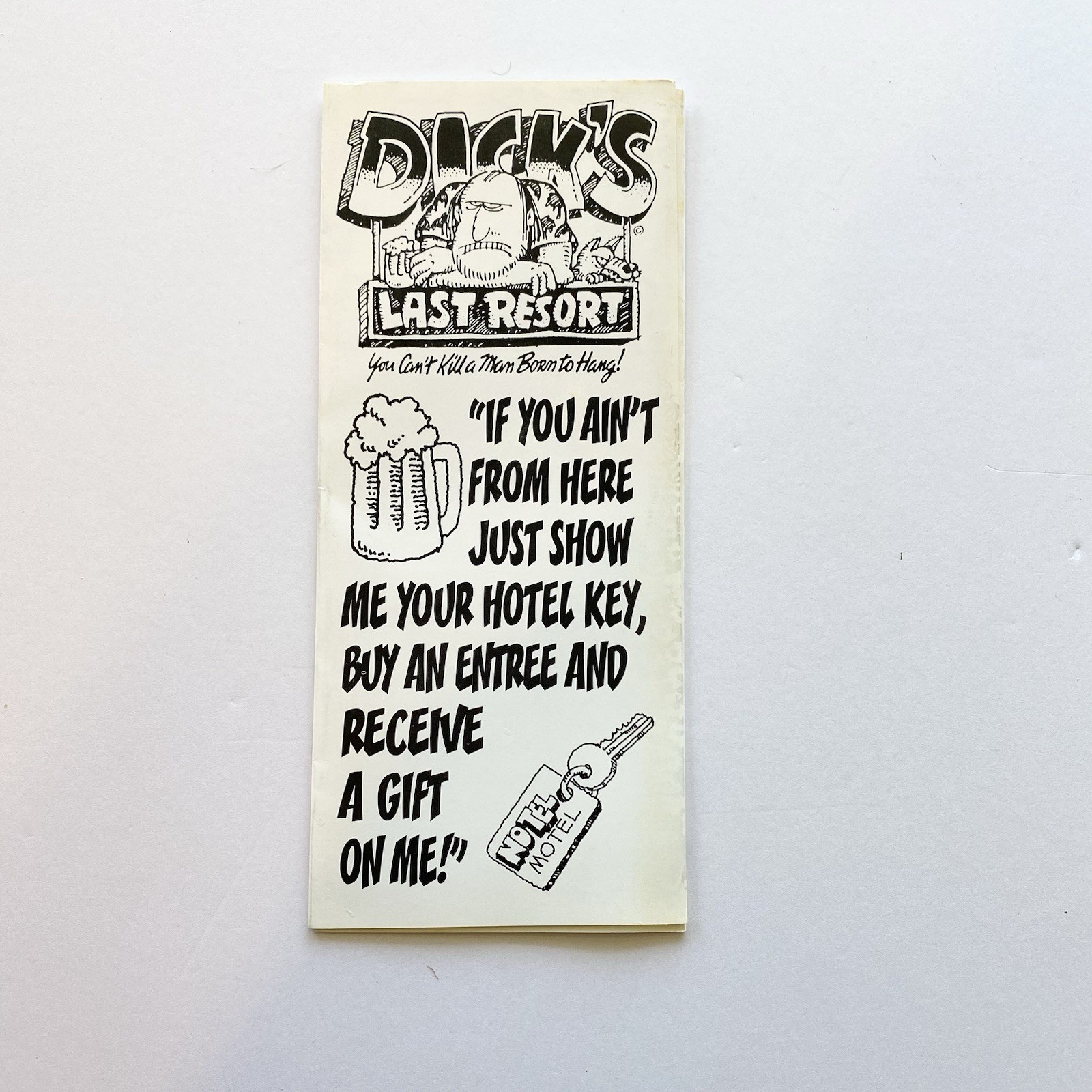 Dick\'s Last Resort Cleveland Ohio - Vintage Bar Restaurant Brochure