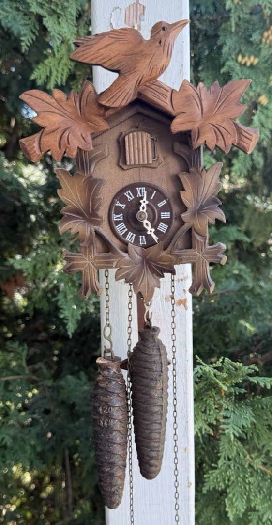 Vintage German Regula Cuckoo Clock RUNS GREAT - SEE VIDEO