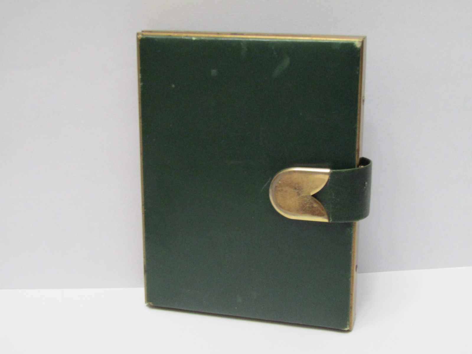 Vintage Beautiful Leather Brass Cigarette Case Ca. Early 1900's Vintage Beautiful Leather Brass Cigarette Case Ca. Early 1900's