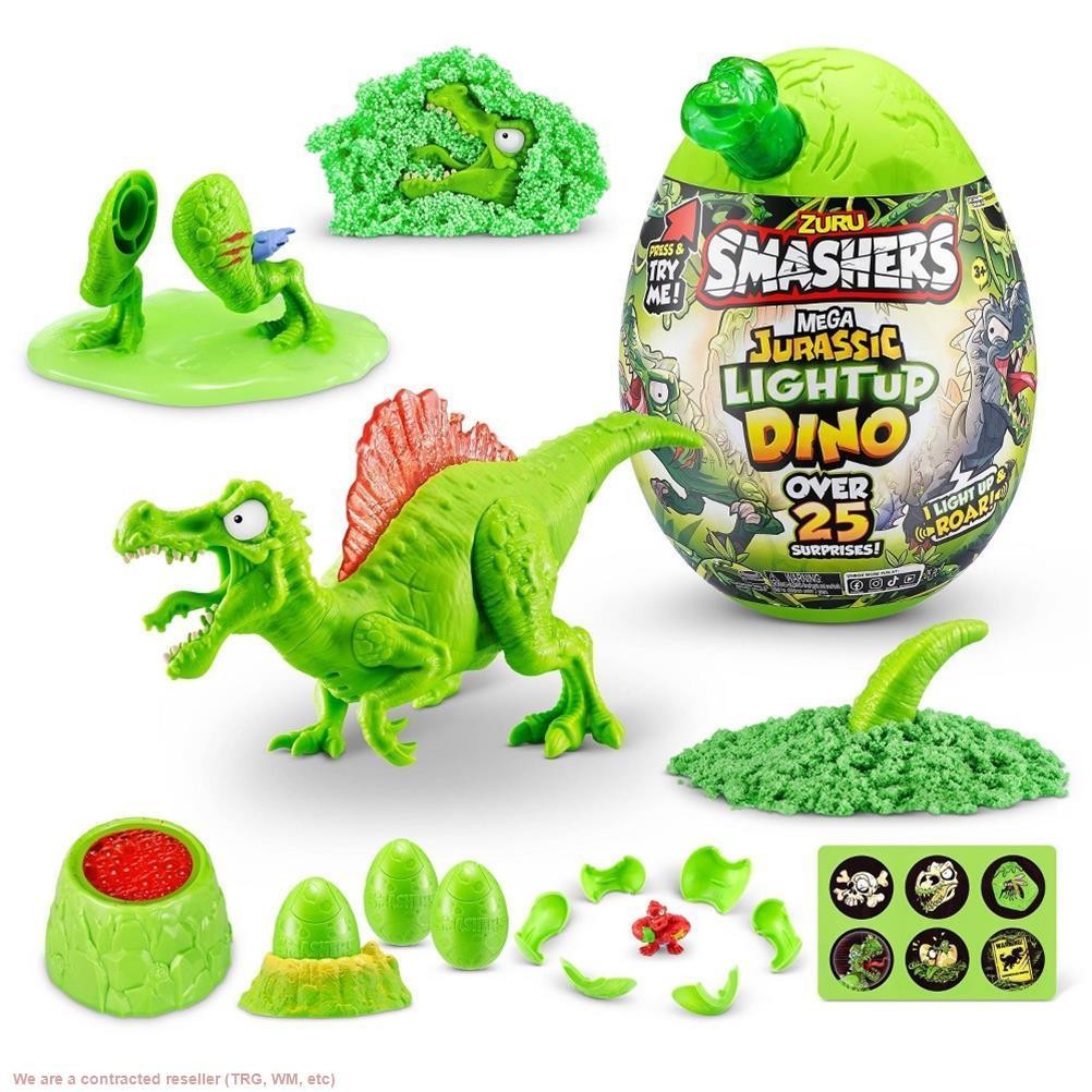 Smashers Mega Jurassic Light-Up Dino Surprise Egg Mini Figure Set Smashers Mega Jurassic Light-Up Dino Surprise Egg Mini Figure Set