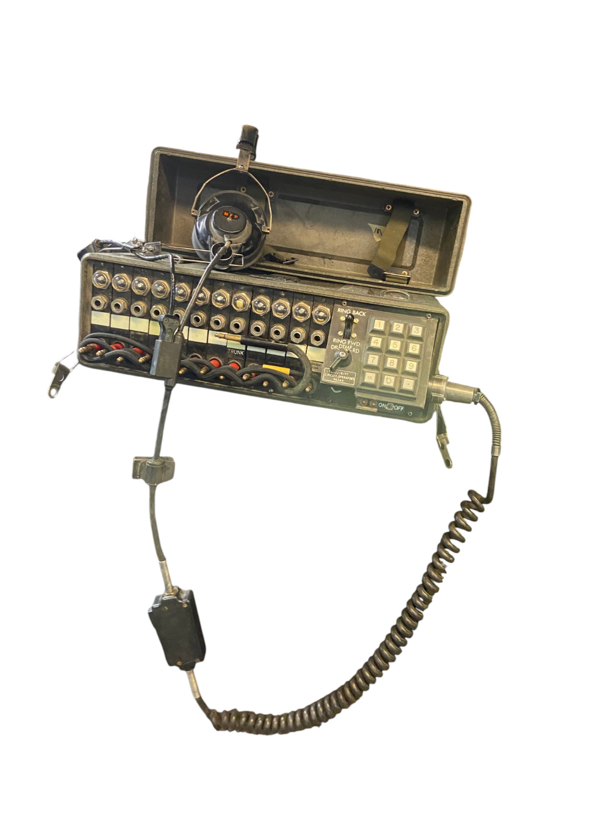Canadian Armed Forces SB-22CV 1/PT Communication Telephone Switchboard W/Headset