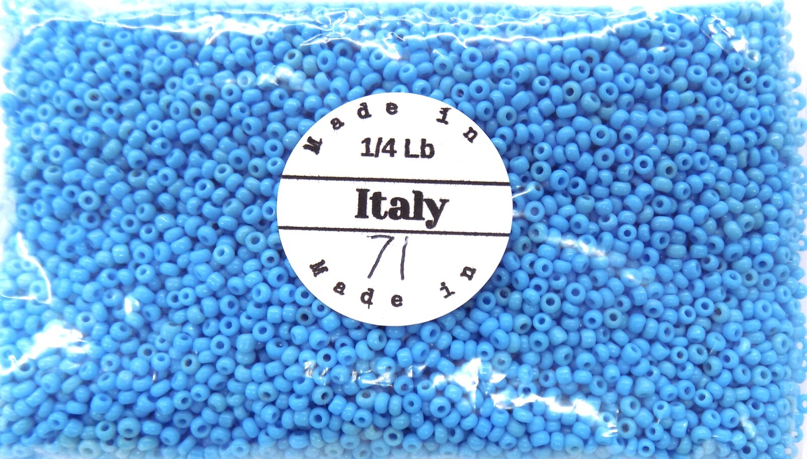 1/4# Pound 10/0 Old Cherokee Blue RARE Original Venetian African Trade Beads V71