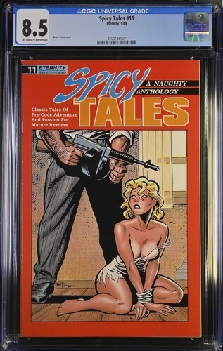 Spicy Tales #11 1989 Eternity CGC 8.5 Bruce Timm cover