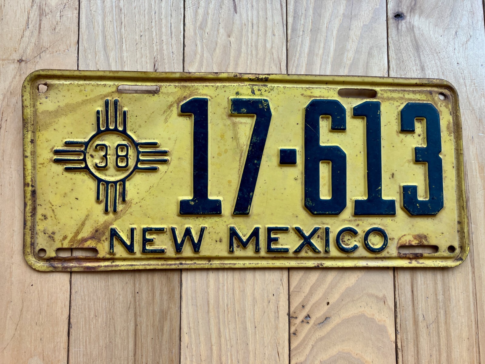 1938 New Mexico License Plate 1938 New Mexico License Plate
