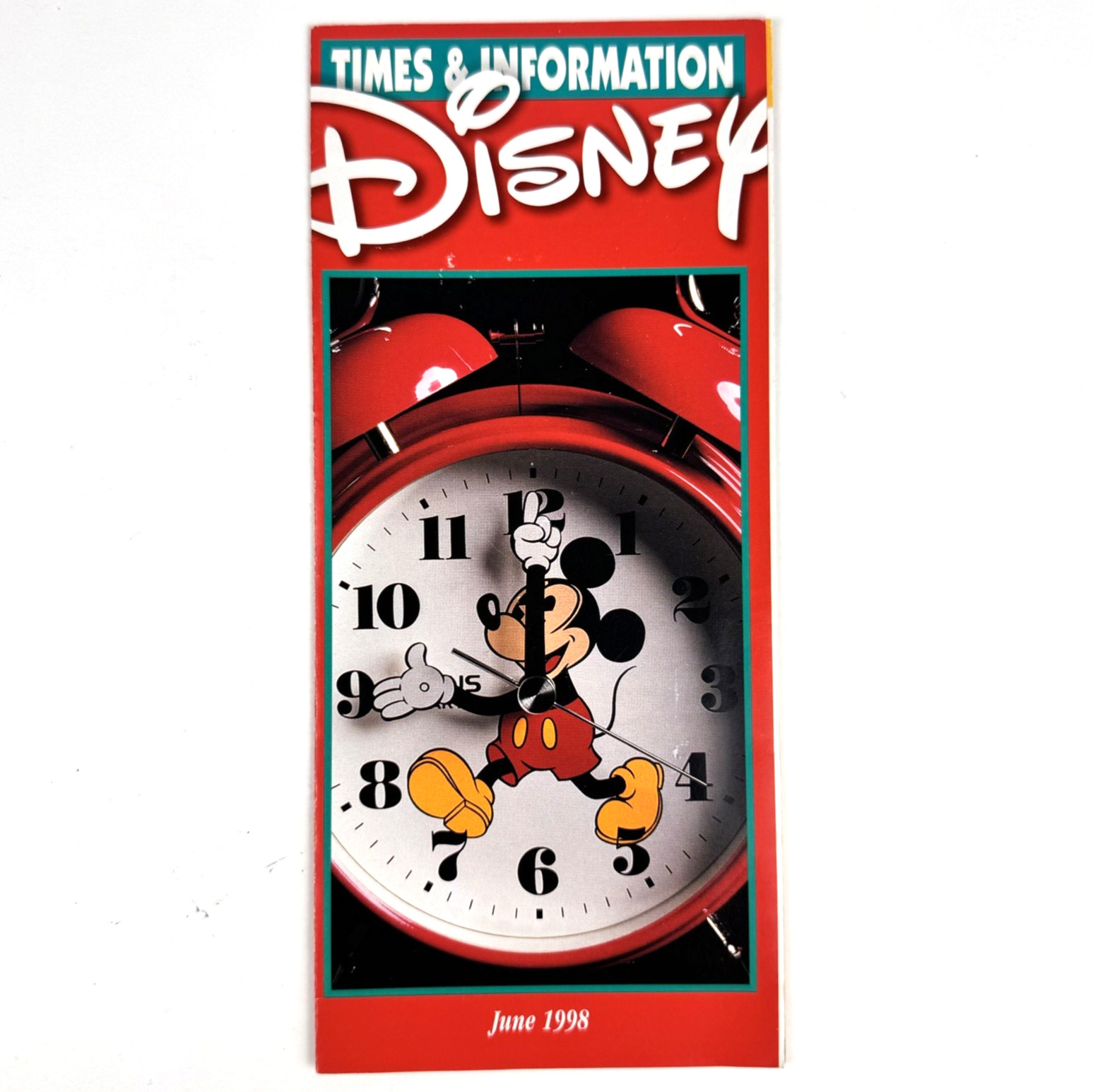 Walt Disney World Times And Information Brochure - June 1998