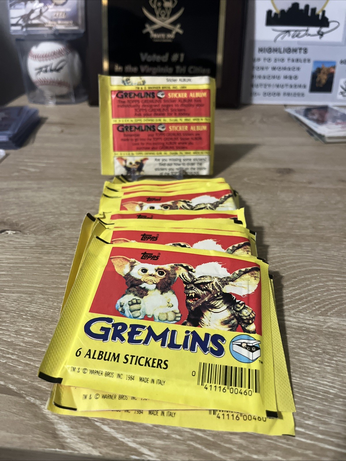 Vintage Topps 1984 Gremlins Album Sticker Packs NOS still sealed rare