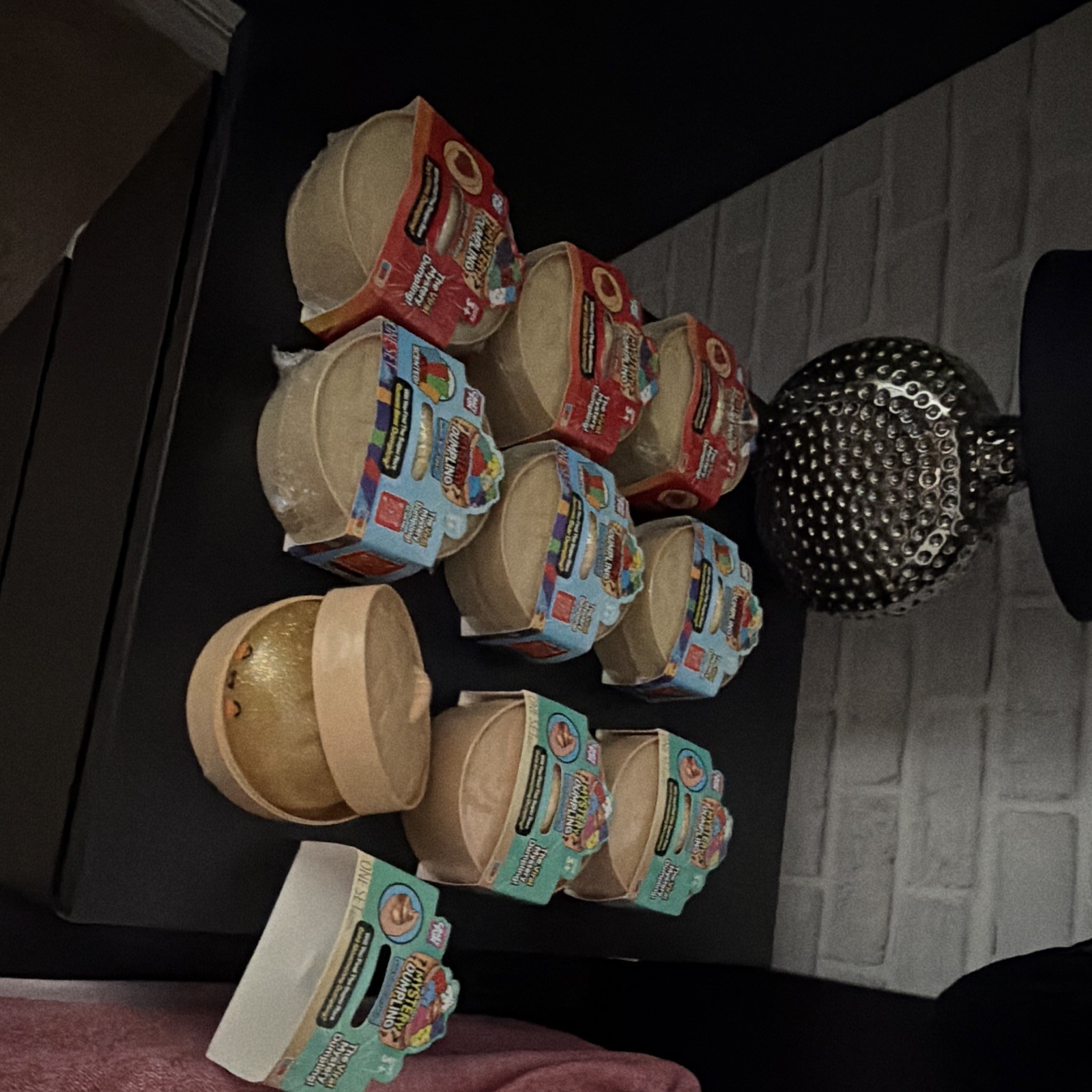 8 pack of mystery dumplings and one rare gold shimmering dumpling.