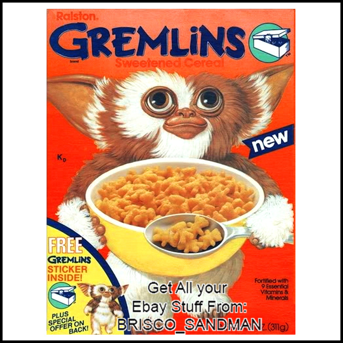 Fridge Fun Refrigerator Magnet GREMLINS BREAKFAST CEREAL 80s Retro