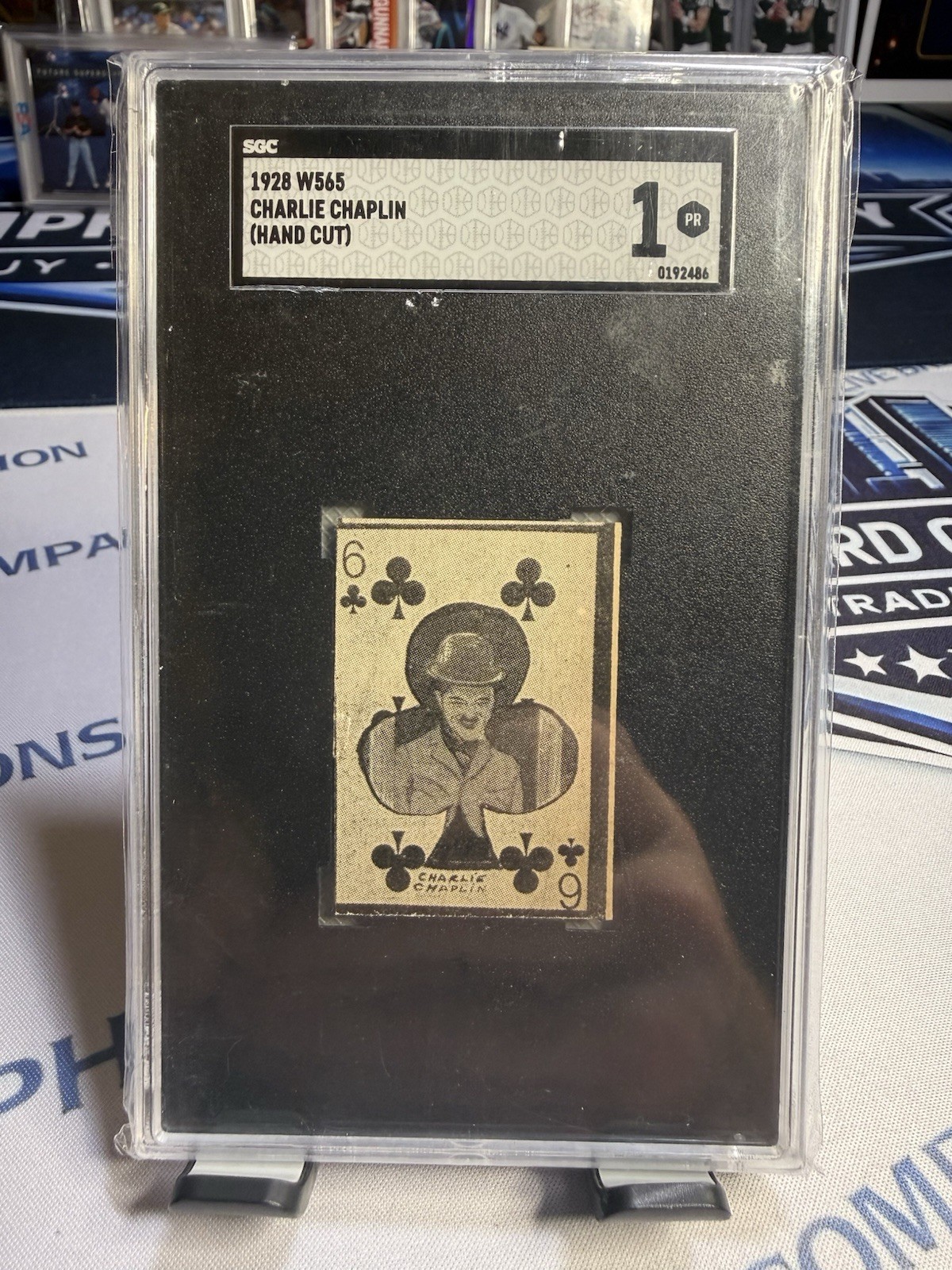 PSA 8 CHARLIE CHAPLIN 1928 W565 Strip Card (None Graded Higher) Cinema Film