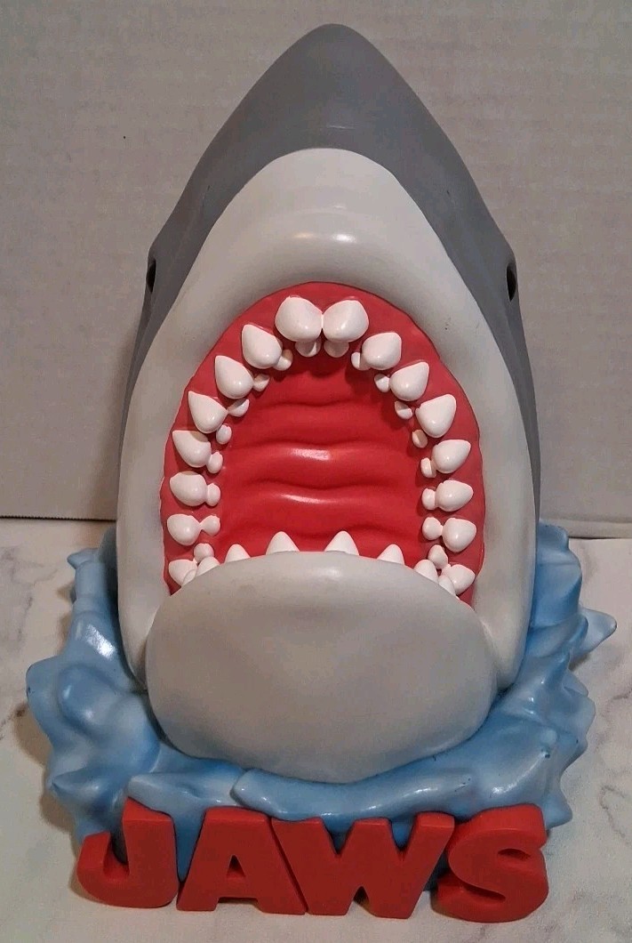 Great White Shark Figural Bank JAWS Monogram 9\