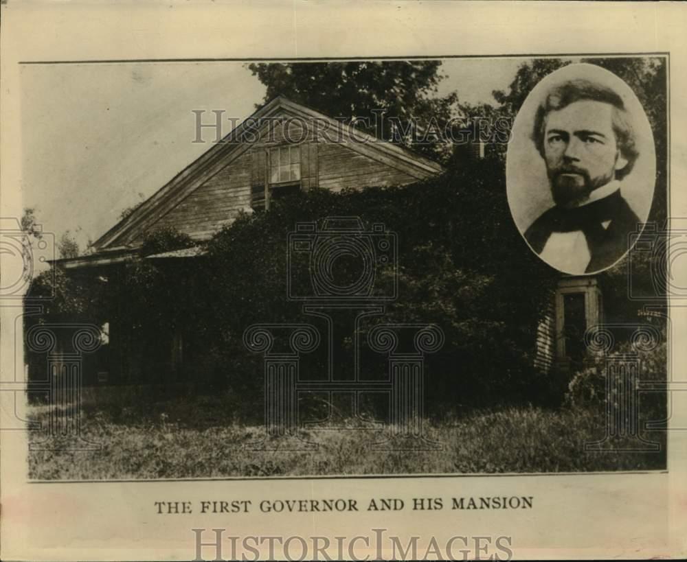1930 Press Photo First Gov. of Wash. Gen. Isaac Ingalls Stevens and his Mansion