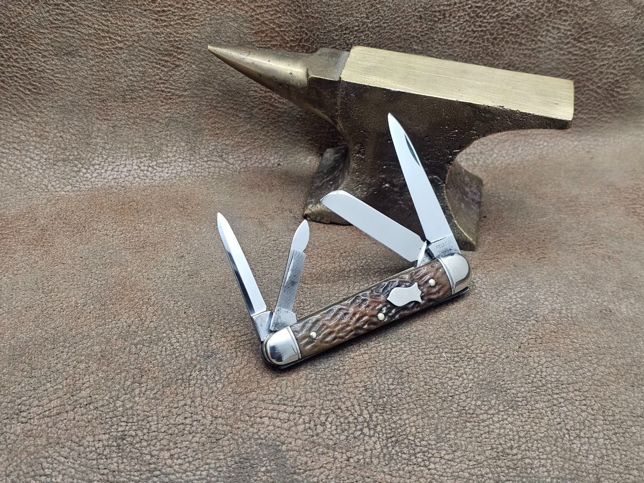 Vintage A. Field & Co Progress 4 blade sleeveboard senator pocket knife 