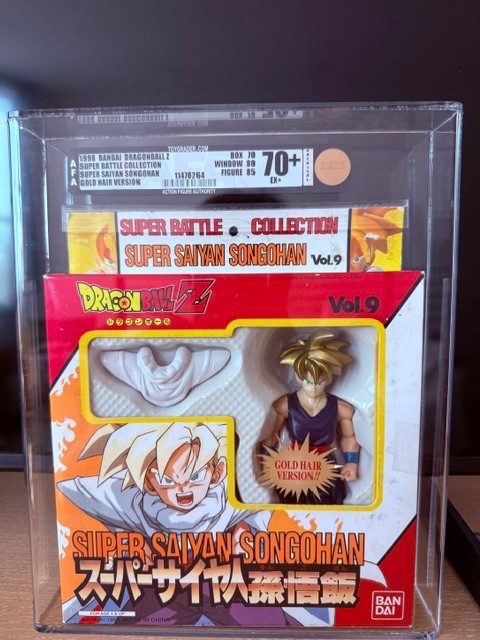 1998 Bandai DRAGON BALL Z Super Saiyan GOLD HAIR AFA 70+ Top Pop
