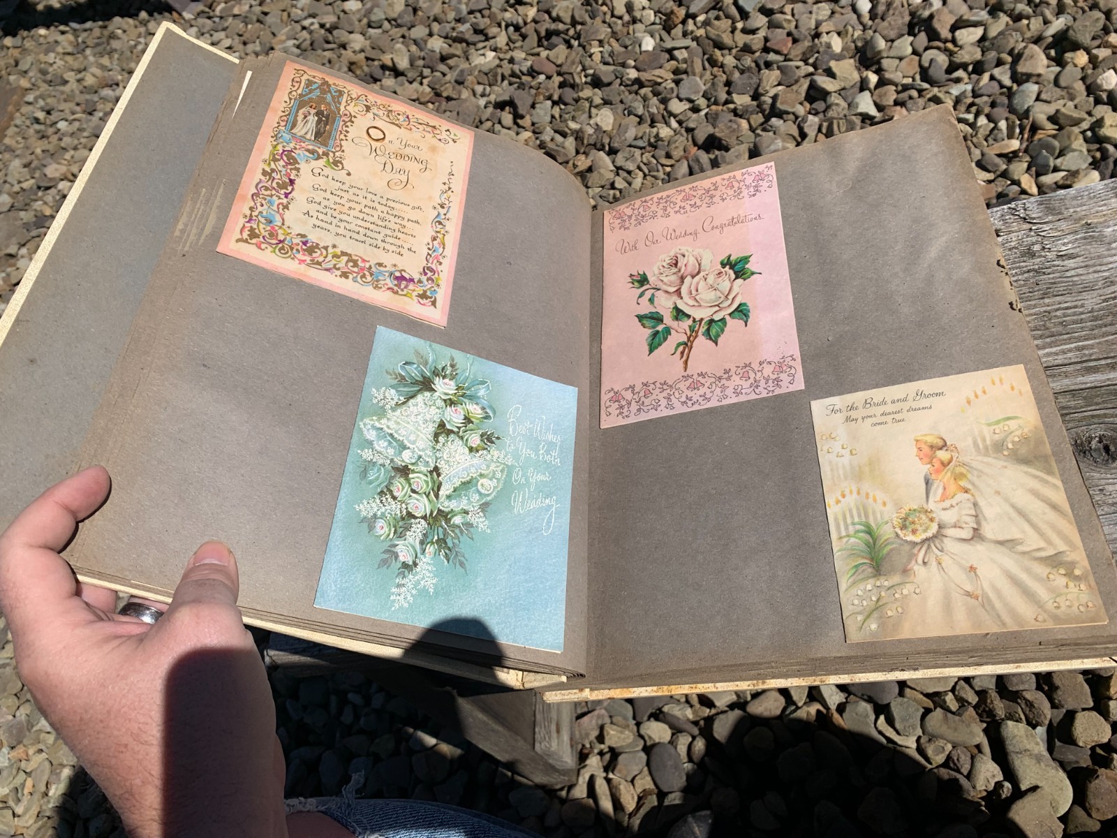 Vintage Scrapbook Weddings Newspaper Announcements Cards Memorabilia 1950's NY