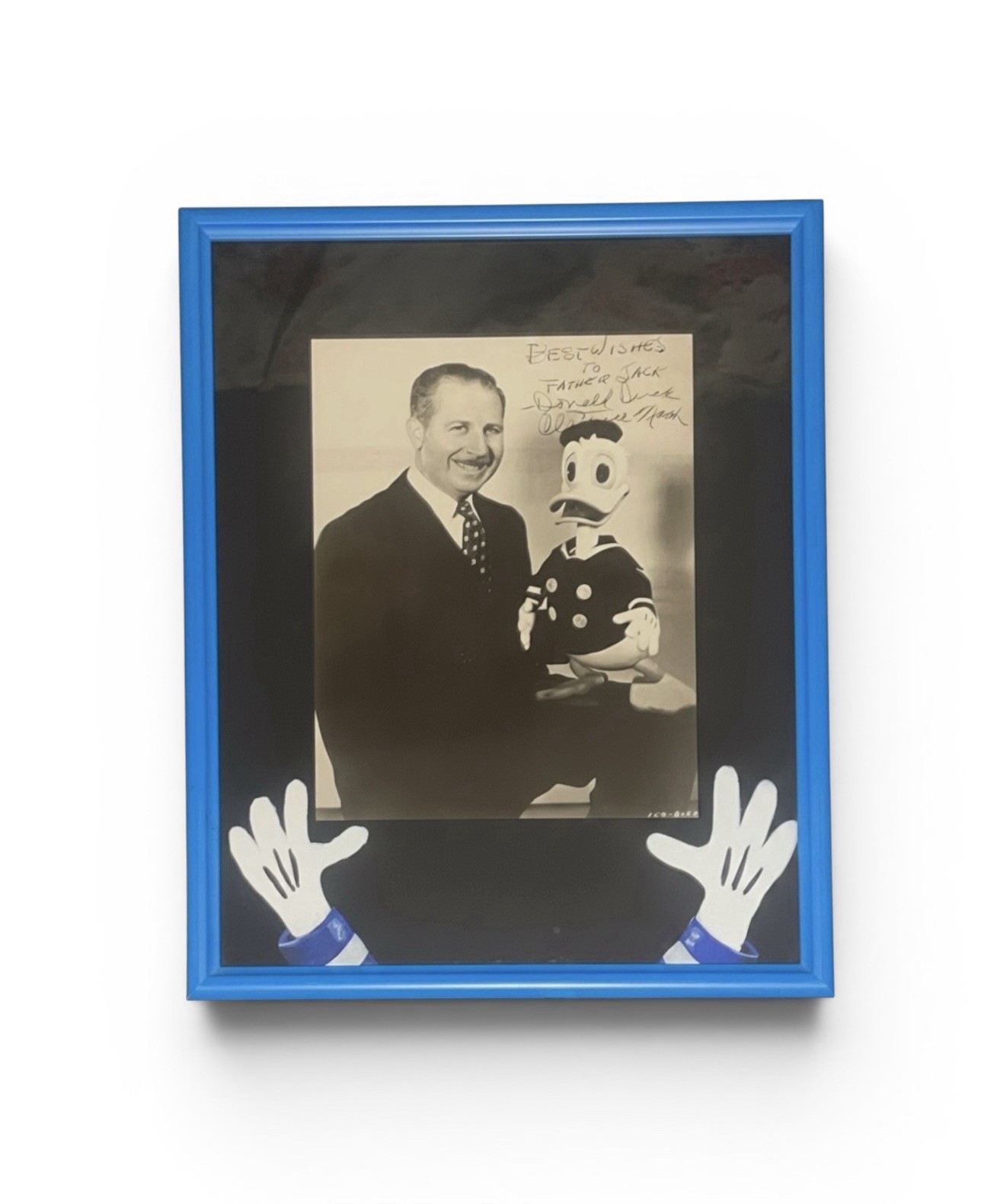 Vintage Clarence Nash Donald Duck Presentation Photograph Serial No. 150-8052