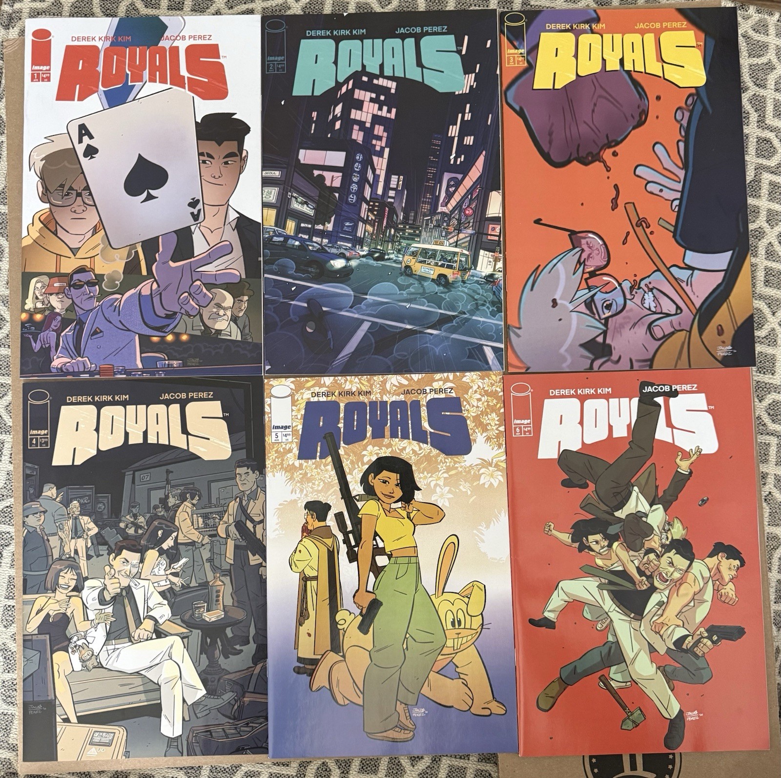 Image Comics Royals 1-6. Complete Series. All Cover A. Derek Kim And Jacob Perez