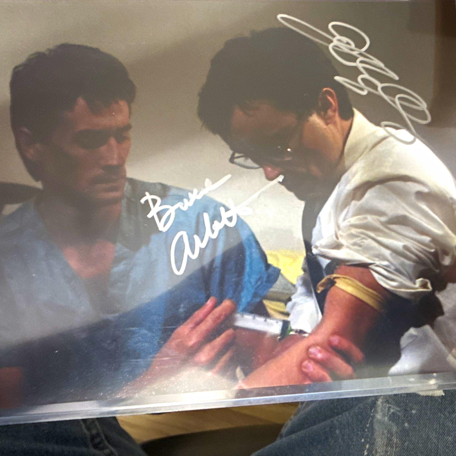 Dual-signed JSA certified 1985 Re- animator Bruce Abbott and Jeffrey Combs