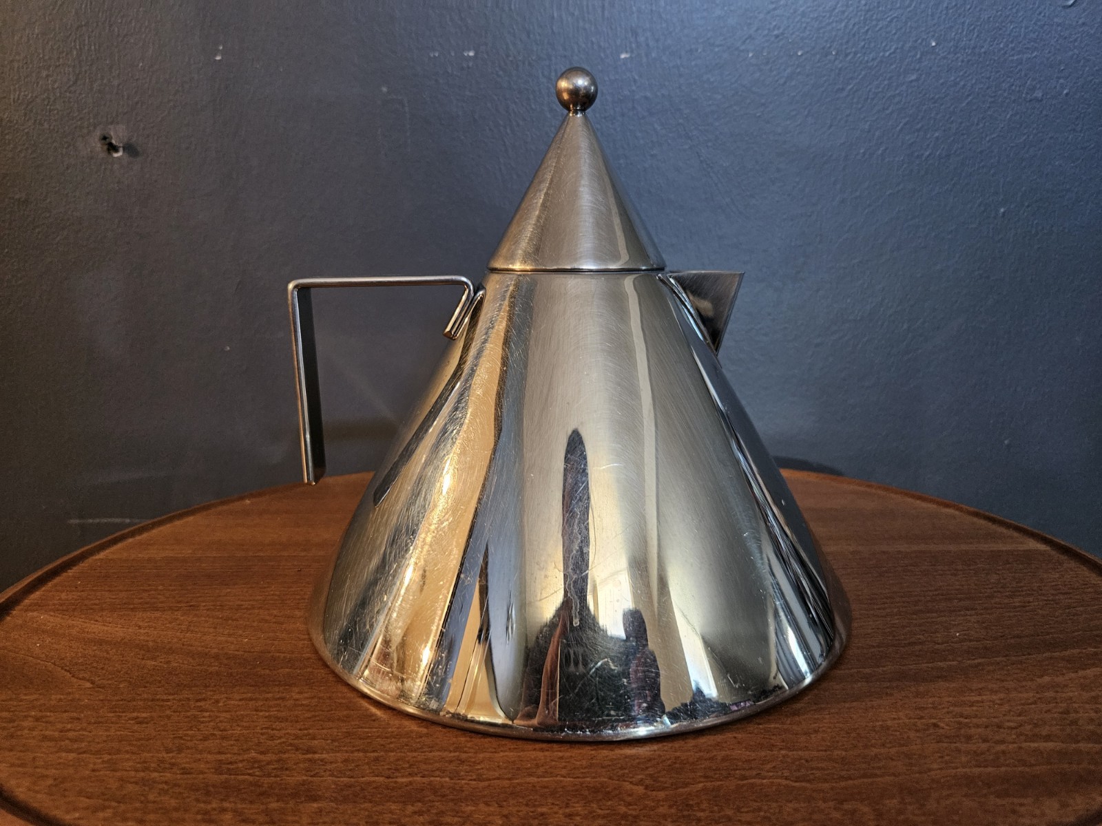 Alessi Il Conico Tea Kettle Aldo Rossi Italy Inox Stainless Steel Postmodern Alessi Il Conico Tea Kettle Aldo Rossi Italy Inox Stainless Steel Postmodern