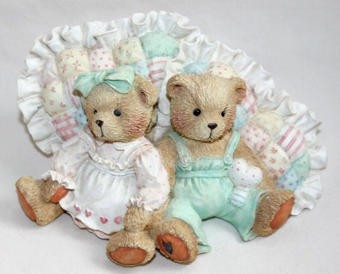 Enesco Cherished Teddies Michelle Michael Friendship Cozy bears \'92 VTG cottage Enesco Cherished Teddies Michelle Michael Friendship Cozy bears \'92 VTG cottage