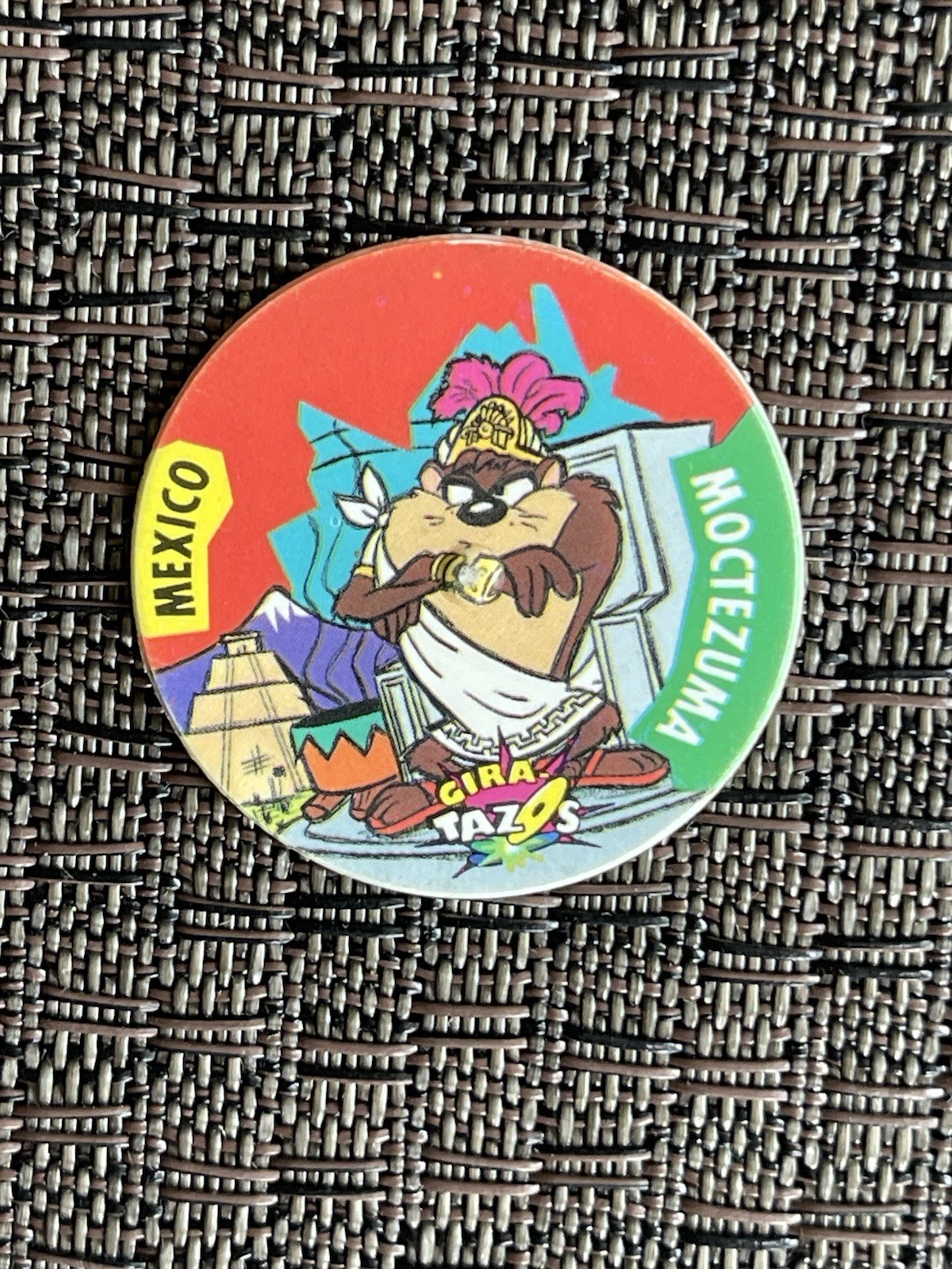 Very rare Vintage Tazo 1990’s / Gira tazo MÉXICO /MOCTEZUMA / TAZZ / Sabritas Very rare Vintage Tazo 1990’s / Gira tazo MÉXICO /MOCTEZUMA / TAZZ / Sabritas
