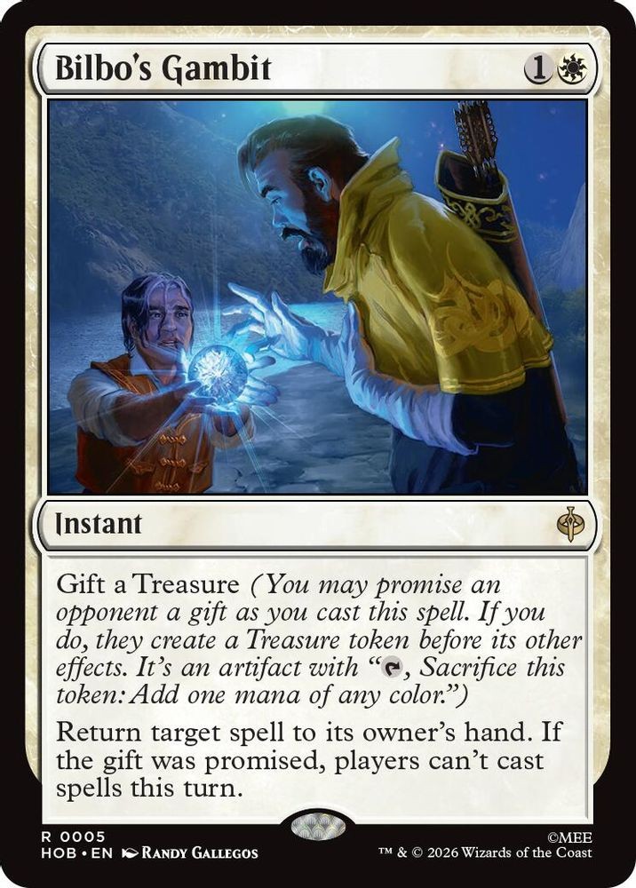 Bilbo's Gambit 5 Rare The Hobbit Magic: The Gathering Near Mint