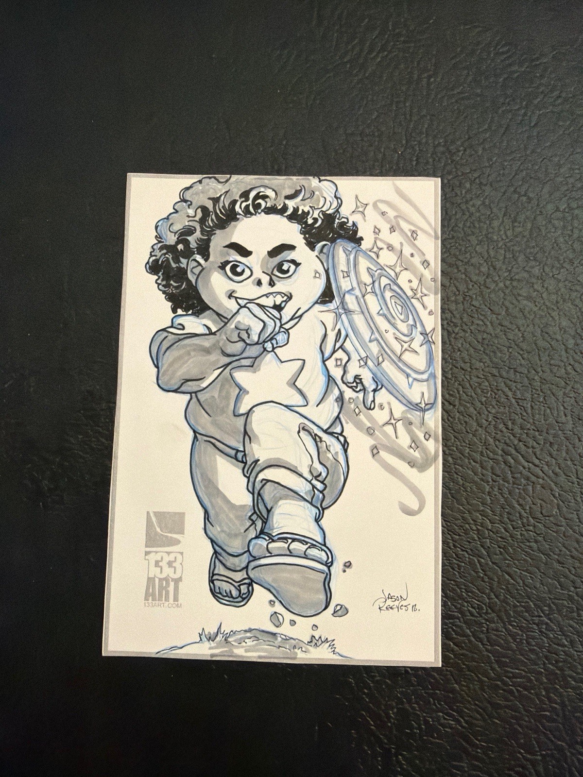 Original Steven Universe Sketch Card Art Jason Reeves 133 Art Signed 4x6.5