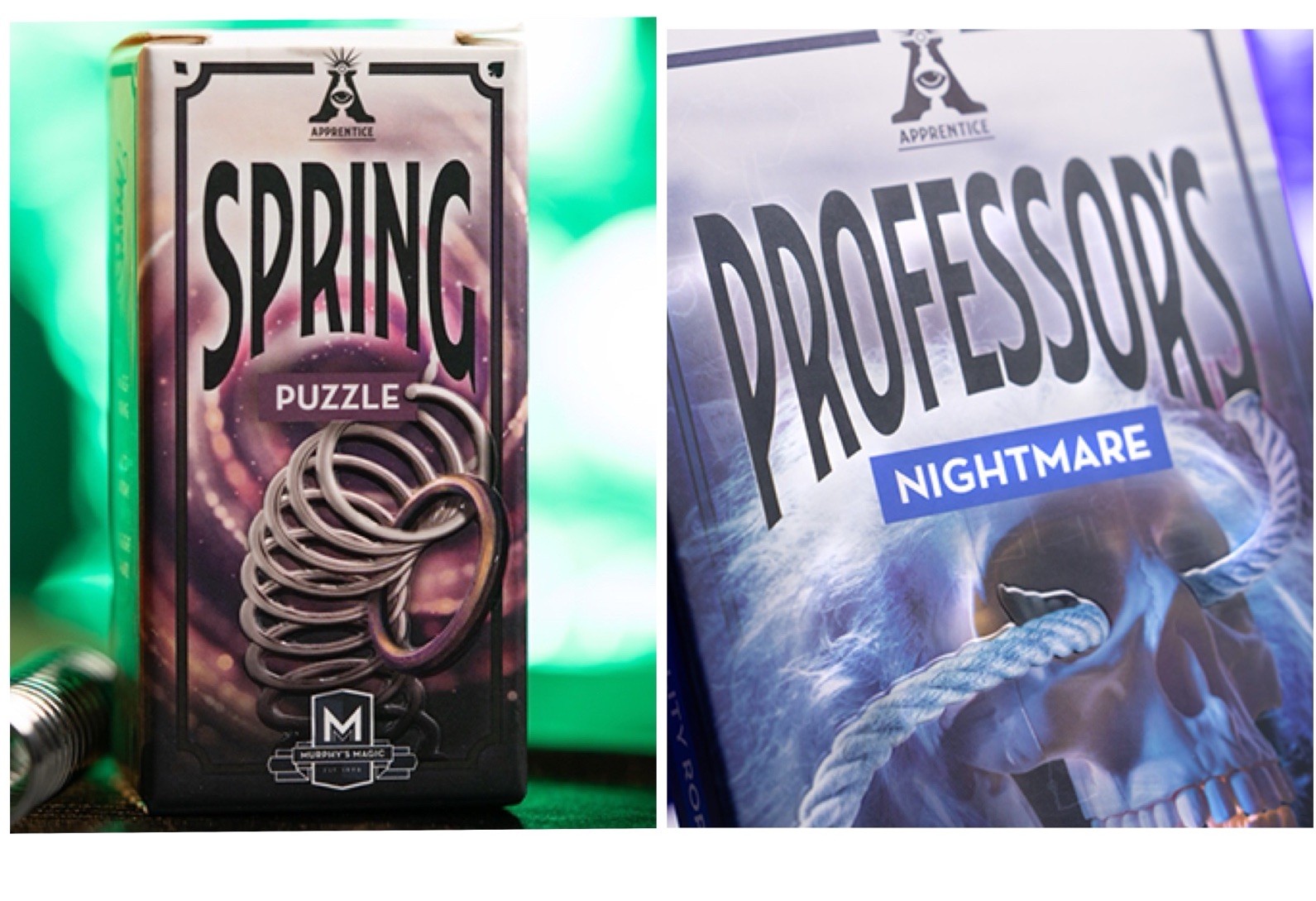 Best Every Day carry Magic Tricks-SPRING PUZZLE & Professors Nightmare.