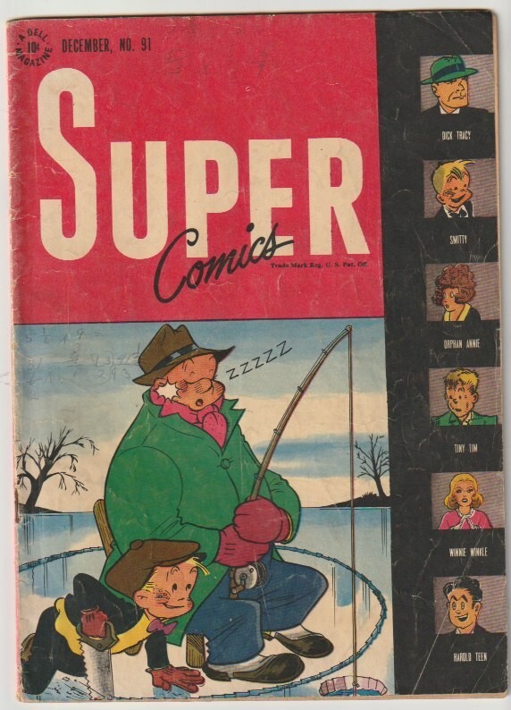 J592 Super Comics 91 Dell Dick Tracy Golden  Age Comic Book