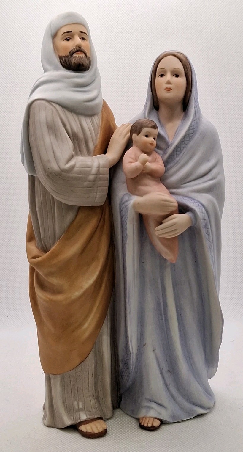 Vintage 1994 HOMCO Masterpiece Porcelain The Holy Family Figurine 9” Baby Jesus