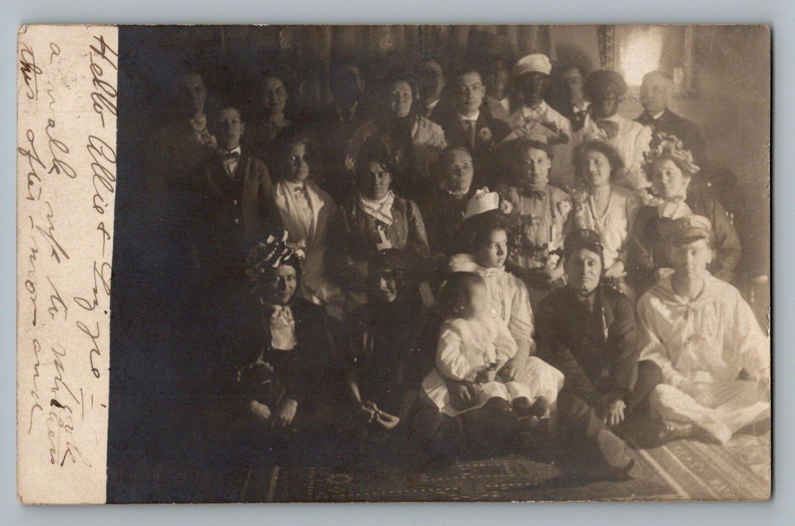 Madison Wisconsin WI Group Costumes Real Photo Postcard RPPC 1909