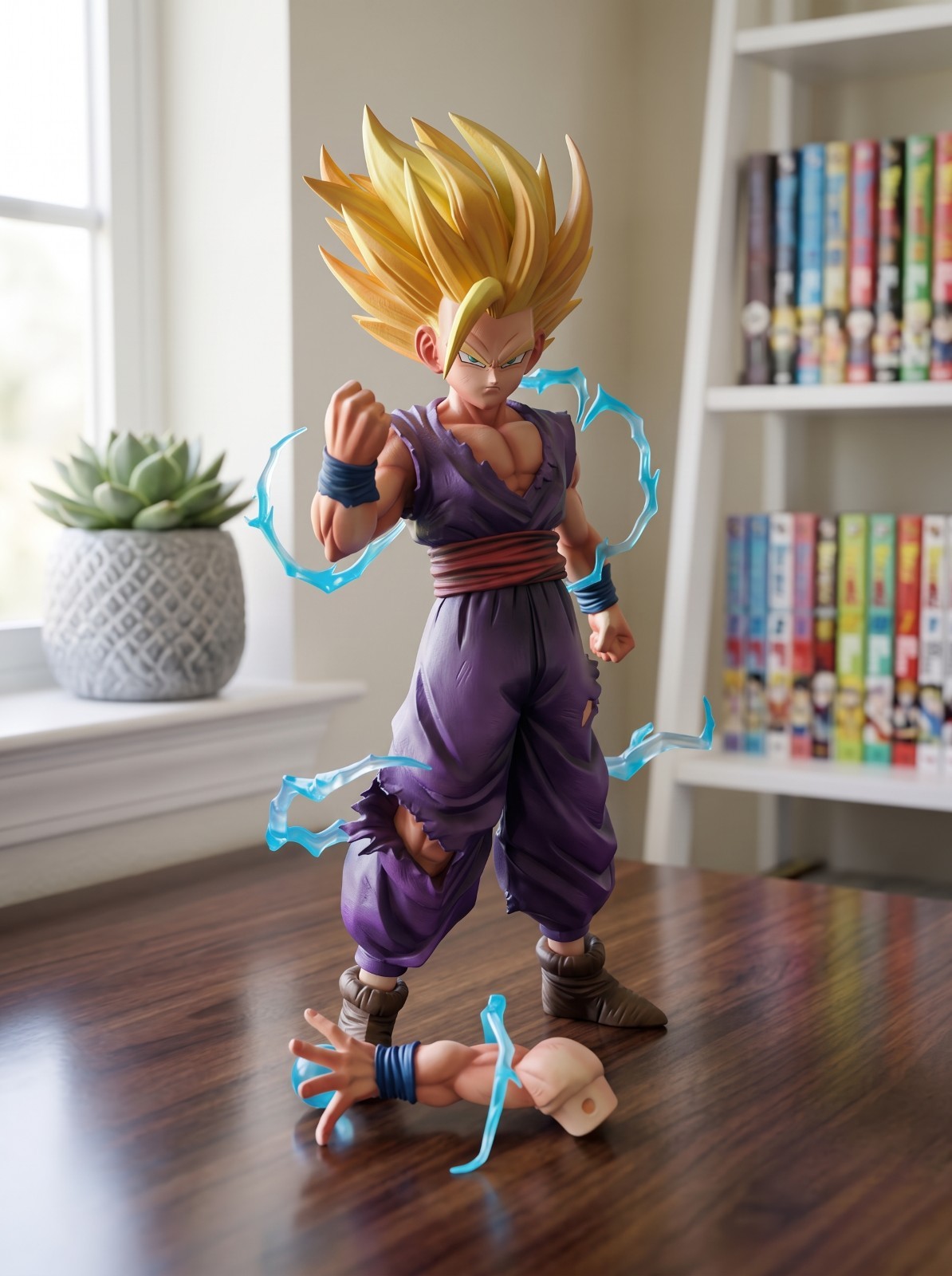 Super Saiyan 2 SSJ2 Son Gohan Figure Gift Toy Kamehameha Cell Saga DBZ Statue