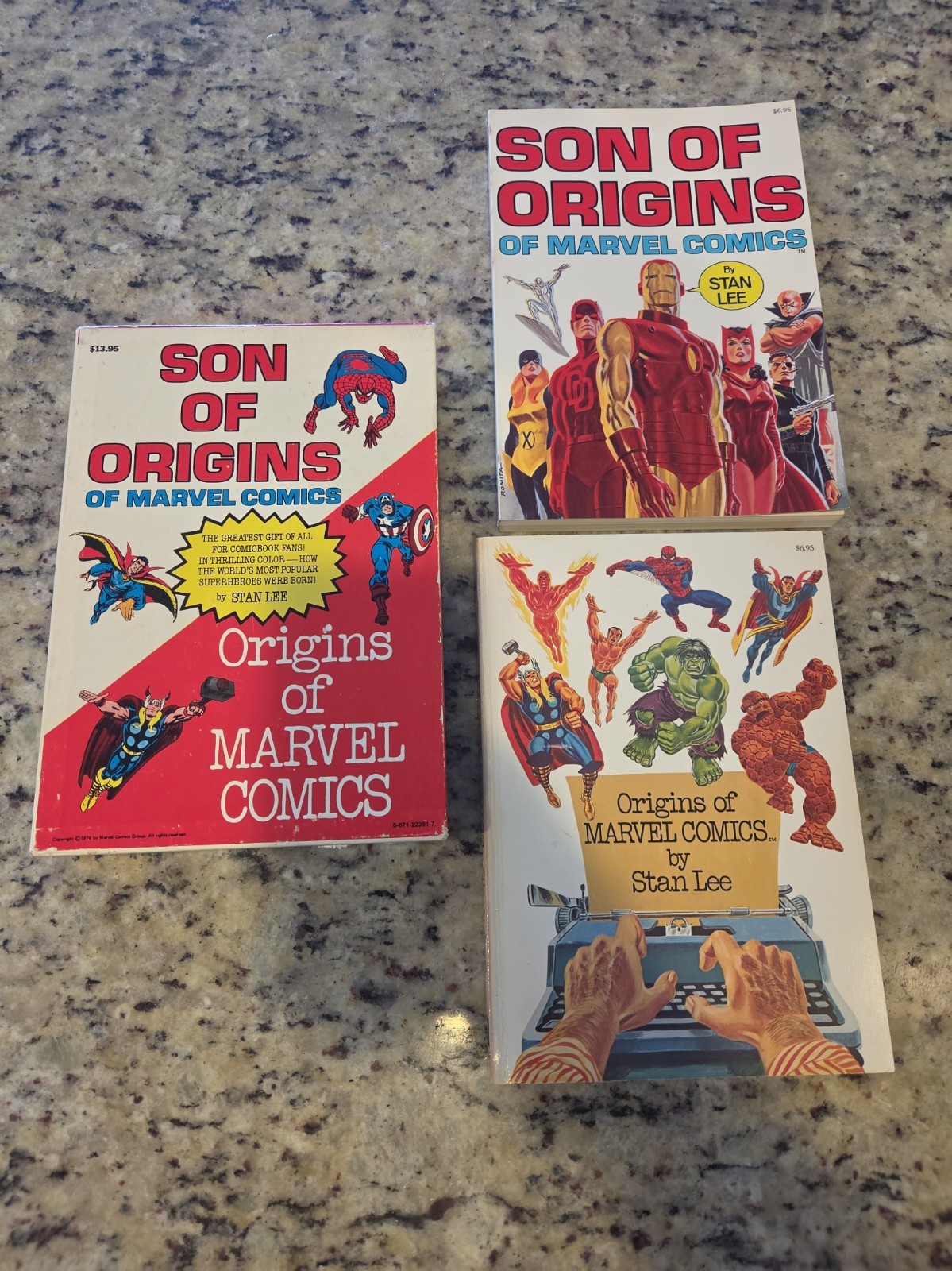 VINTAGE STAN LEE SIGNED 1976 Marvel Origins Box Set Slipcase Fireside COA