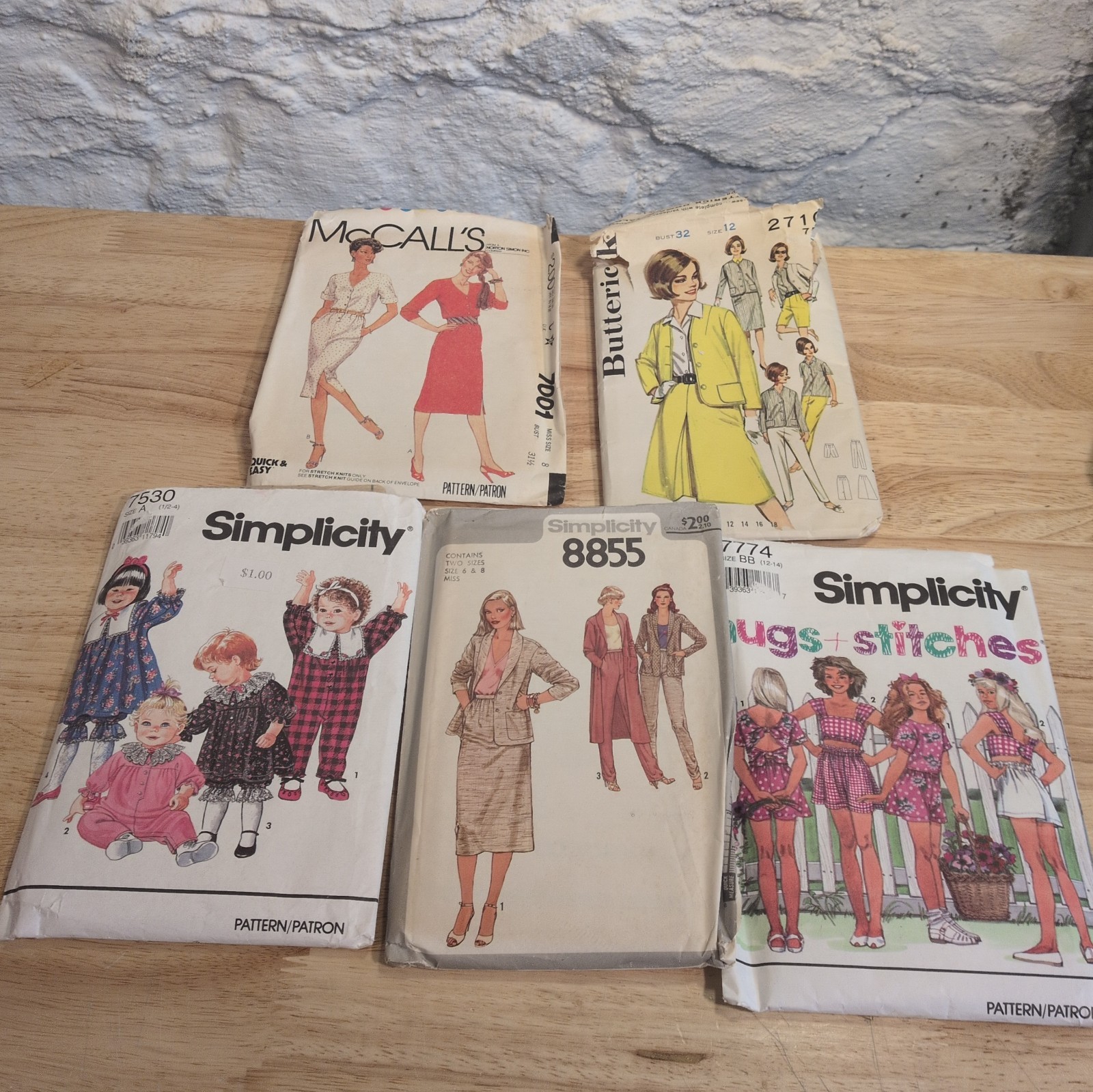 VTG Lot of Sewing Patterns 60's/70's Simplicity, Butterick, And McCalls