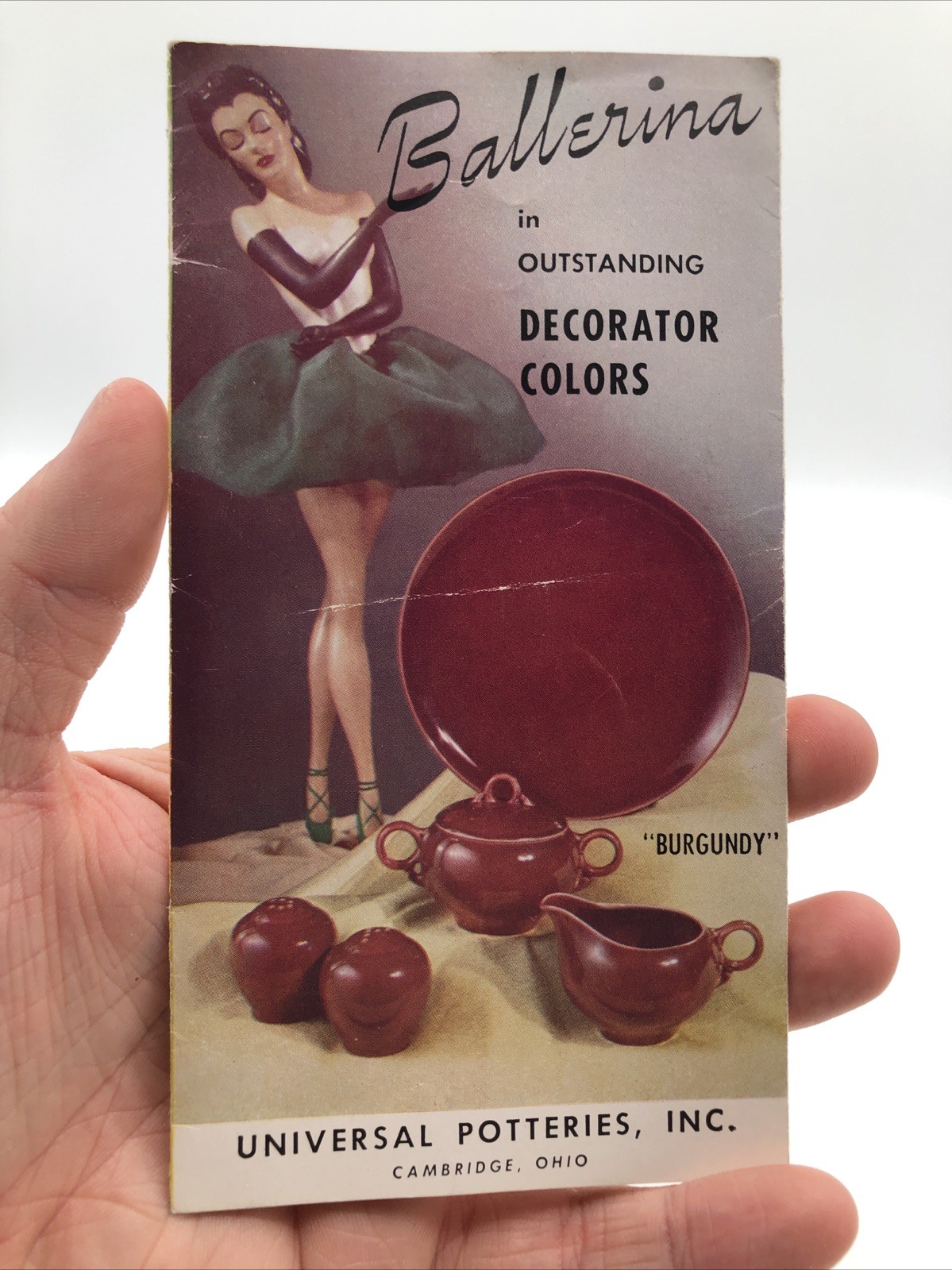 Vintage Ballerina Universal Potteries Inc Cambridge Ohio Brochure Catalog