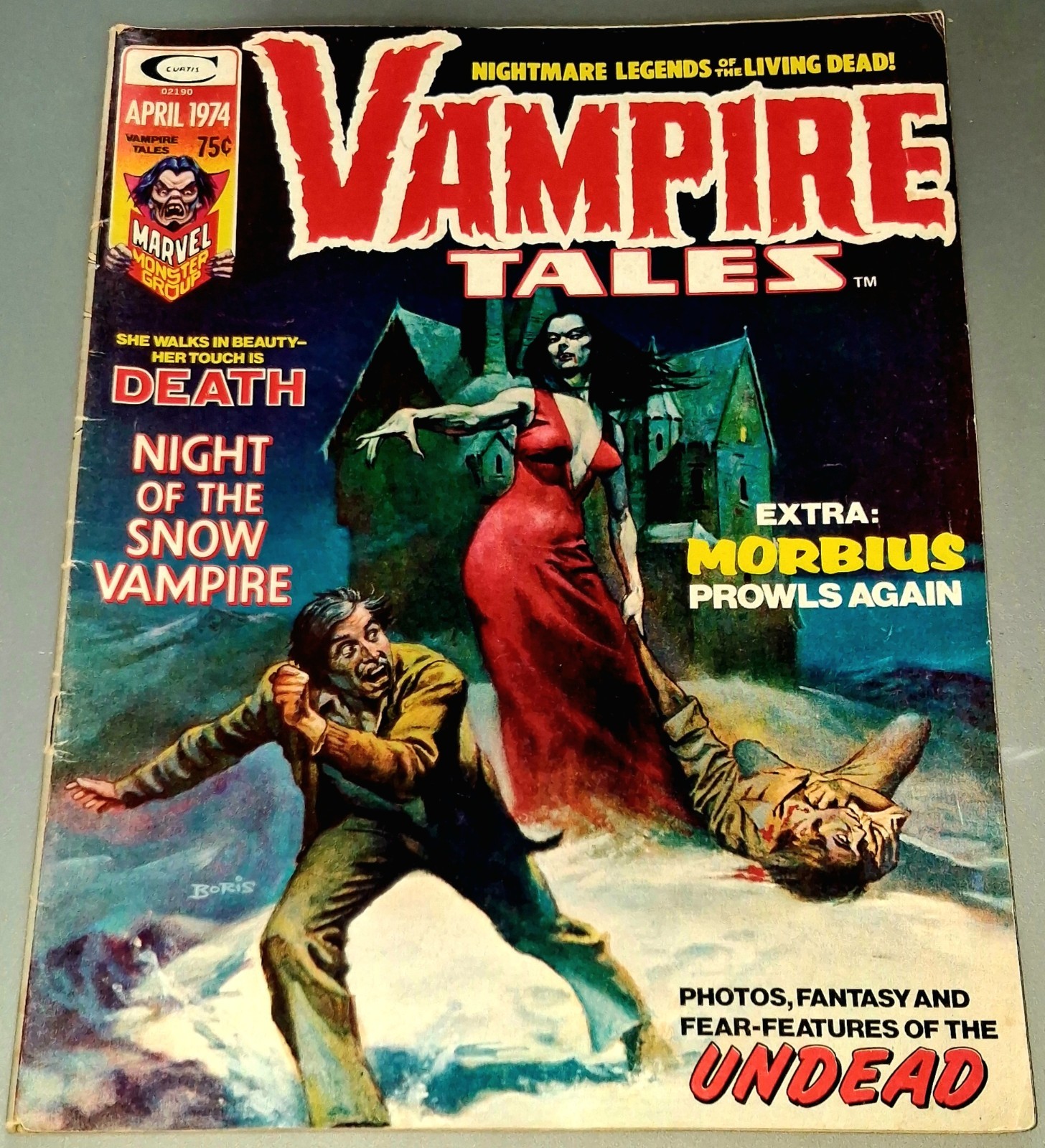 Vampire Tales #4 Marvel 1974 1st Lilith Appearance Vallejo Cover Morbius Vampire Tales #4 Marvel 1974 1st Lilith Appearance Vallejo Cover Morbius