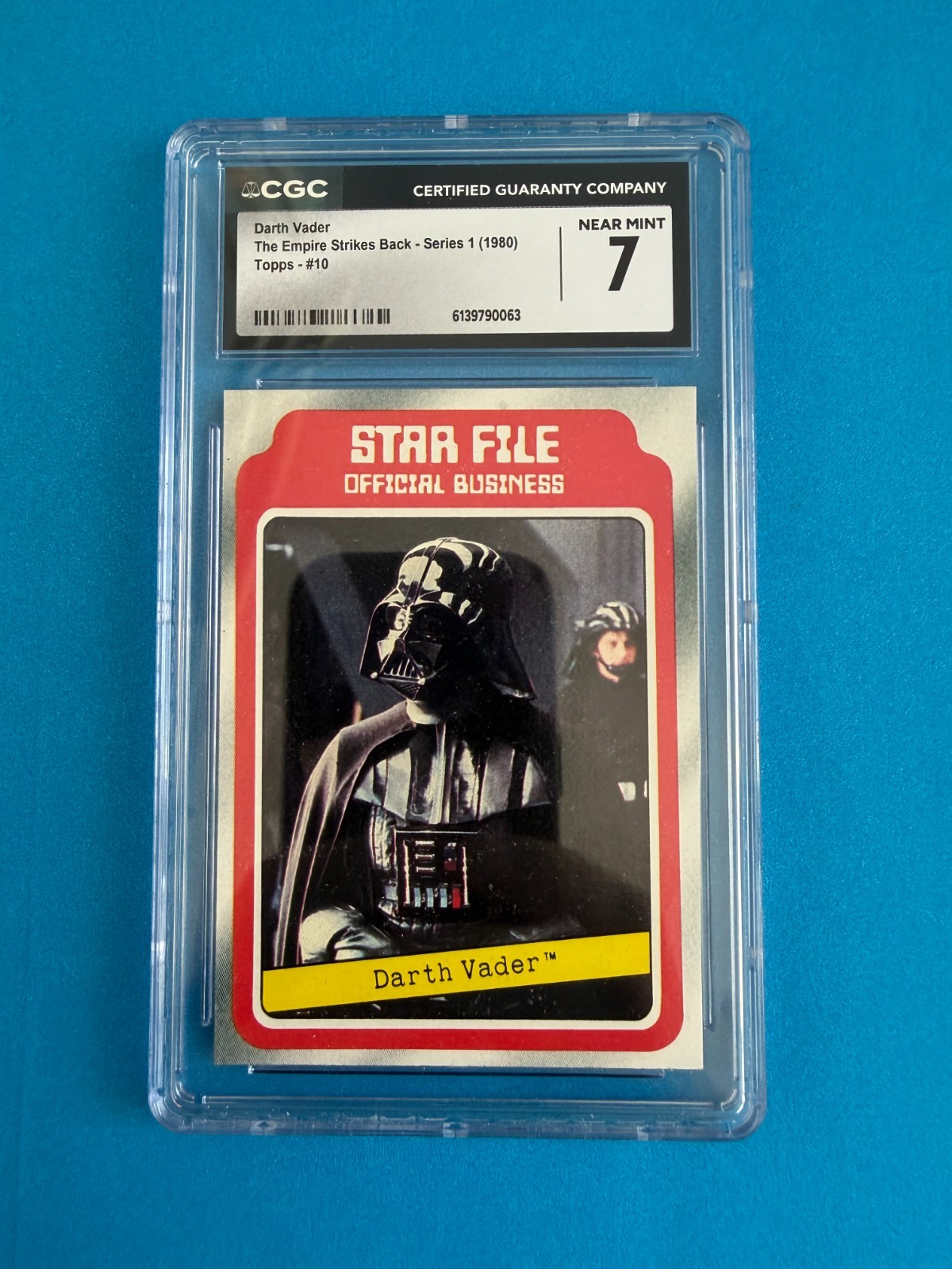 1980 Topps Star Wars: The Empire Strikes Back #10 Darth Vader Graded CGC 7
