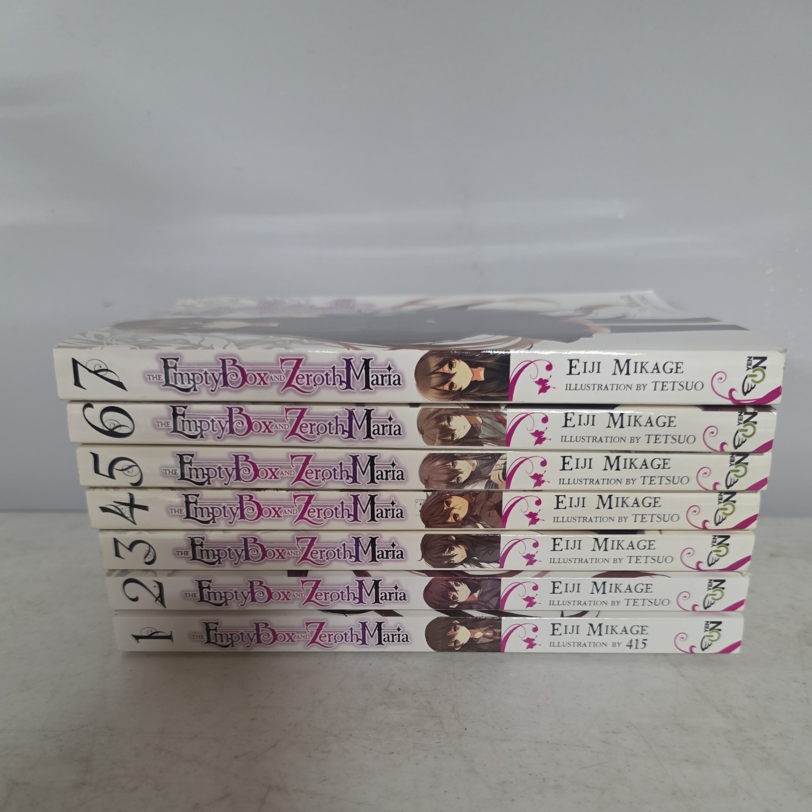 The Empty Box and Zeroth Maria Volume 1-7 Complete Novel By Eiji Mikage