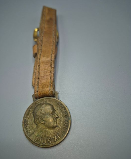 Antique 1926 Chicago Eucharistic Congress Pope Pius XI Watch Fob Catholic Medal Antique 1926 Chicago Eucharistic Congress Pope Pius XI Watch Fob Catholic Medal