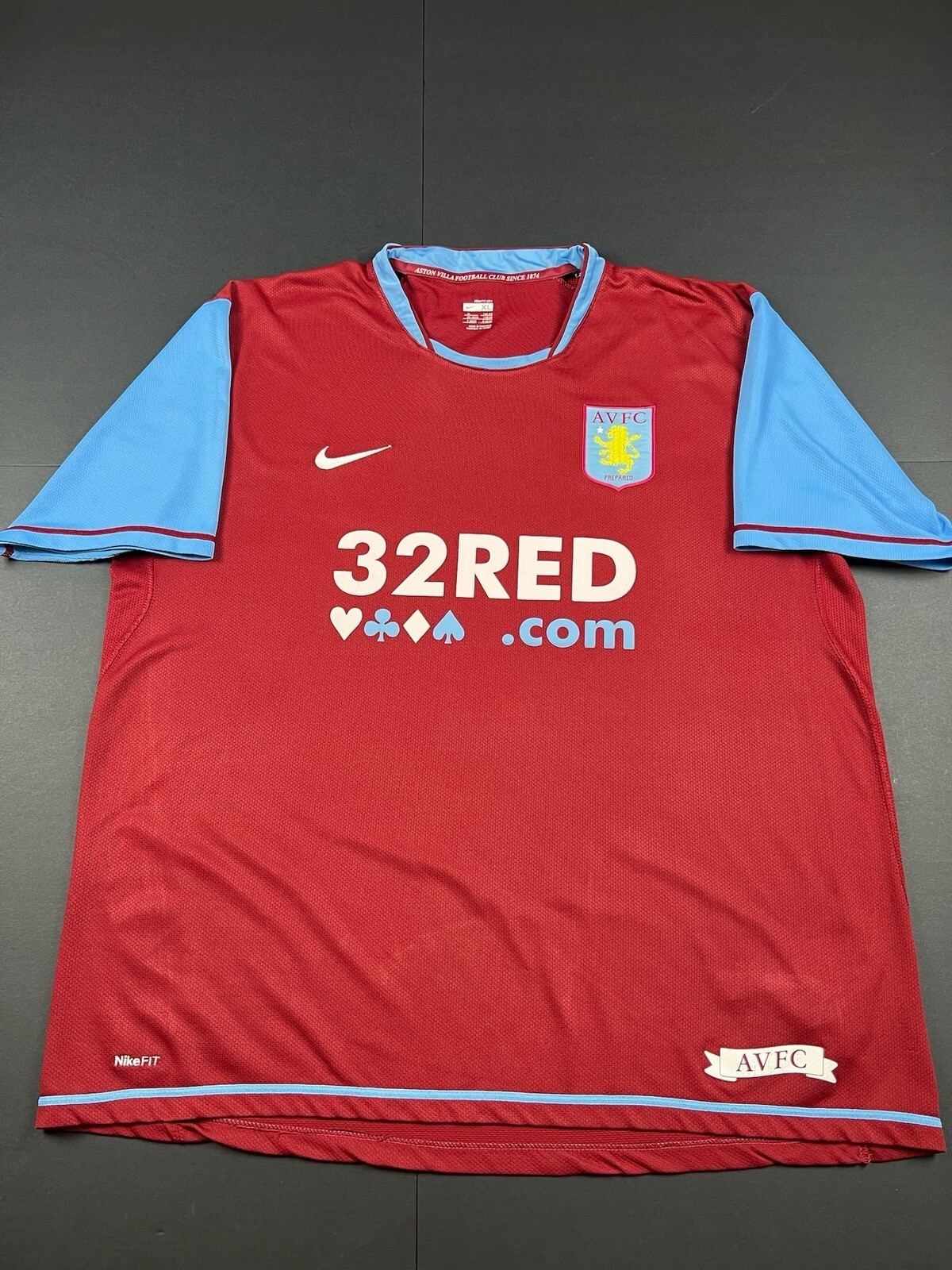 Authentic Original Nike Aston Villa 2007/2008 Home Shirt Mens XL (2318)