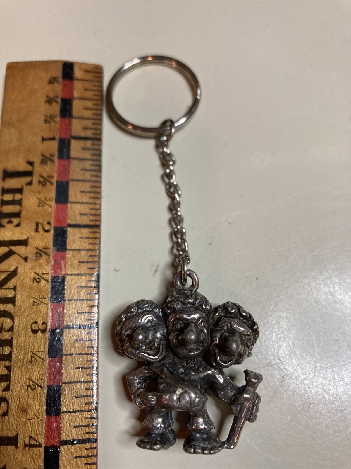 Tinn-Per Pewter Three Gnome Key Chain Tinn-Per Pewter Three Gnome Key Chain