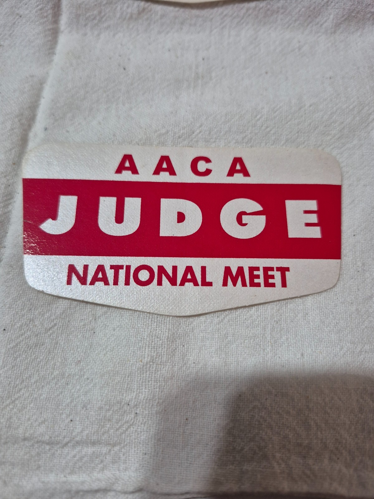  Vintage-AACA- National Meet Judge Stickers Sticker's. NOS  Buying 1 or up to 17