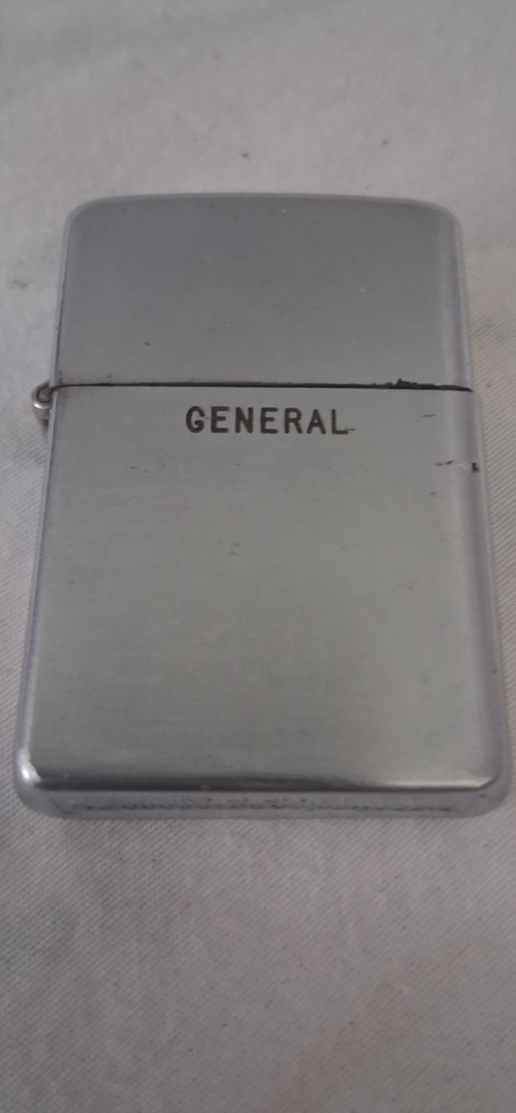 Zippo Lighter 1950s Engraved  GENERAL STEALED, CASE.