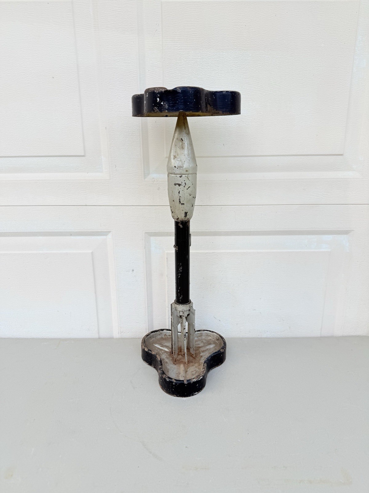 Vintage Standing Ashtray Smoking Stand Tramp Art