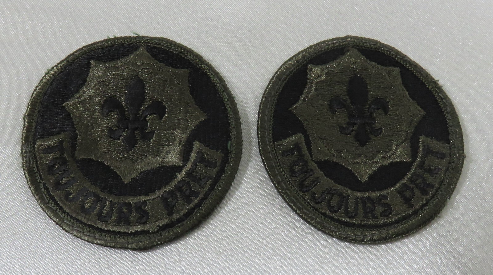 US Army 2nd Armored Calvary Regiment Patch set of 2 – GOLD