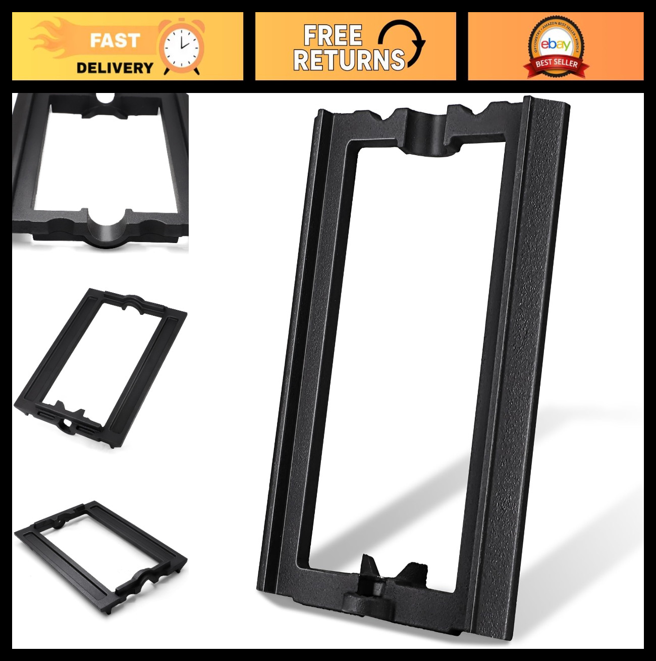Cast Iron Shaker Grate Frame for Wood Stoves & Furnaces - Fits Hot Blast, Vogelz