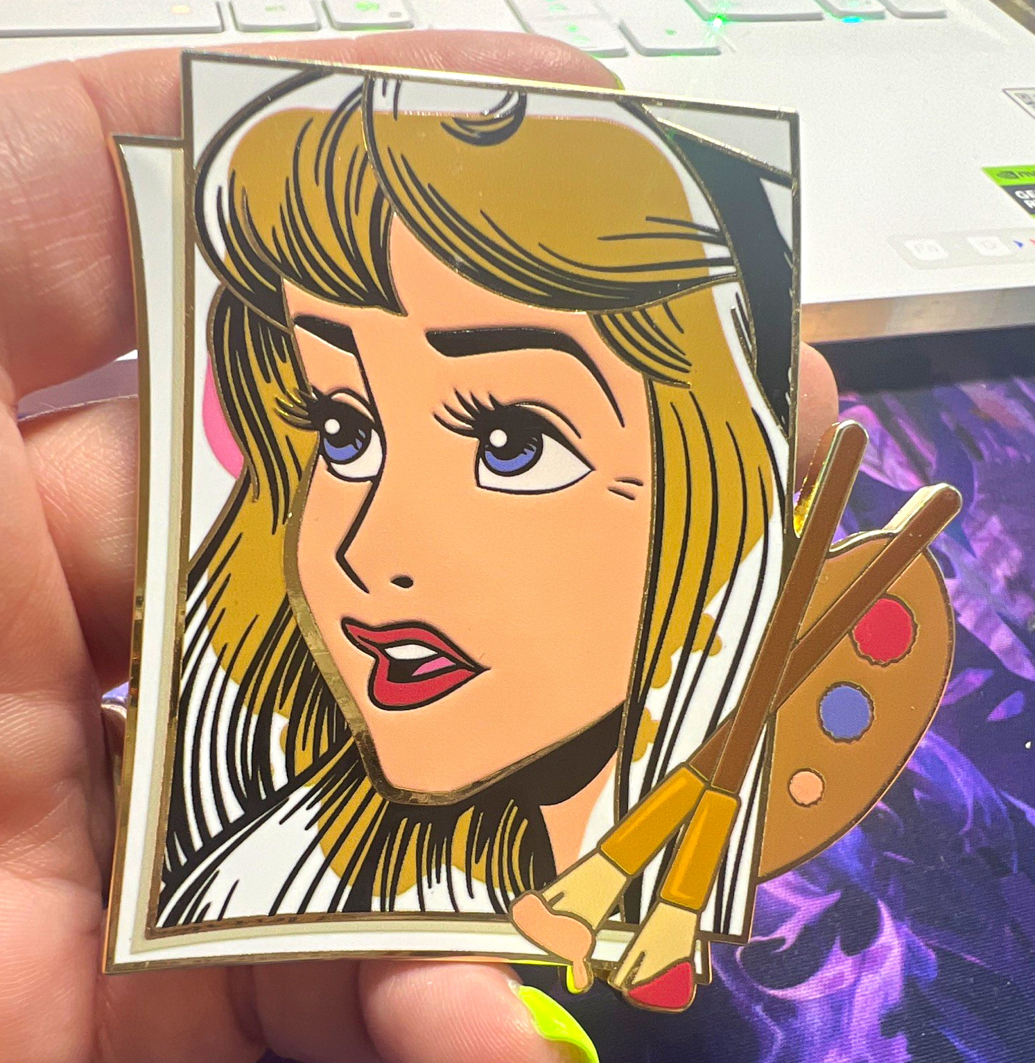 Disney Aurora Sleeping Beauty Pin LE 1000 2026 PALM MYSTERY PAINT AND PAPER Disney Aurora Sleeping Beauty Pin LE 1000 2026 PALM MYSTERY PAINT AND PAPER