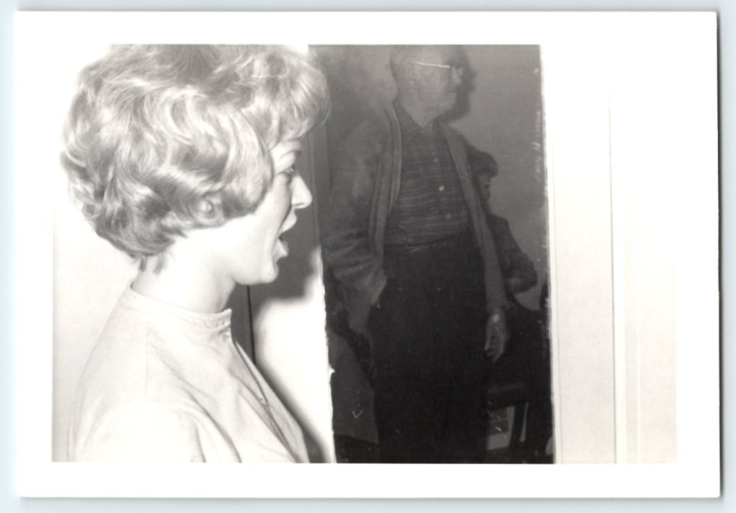 Vintage Photo Pretty Woman At Party 1960\'s Found Art DST121 b
