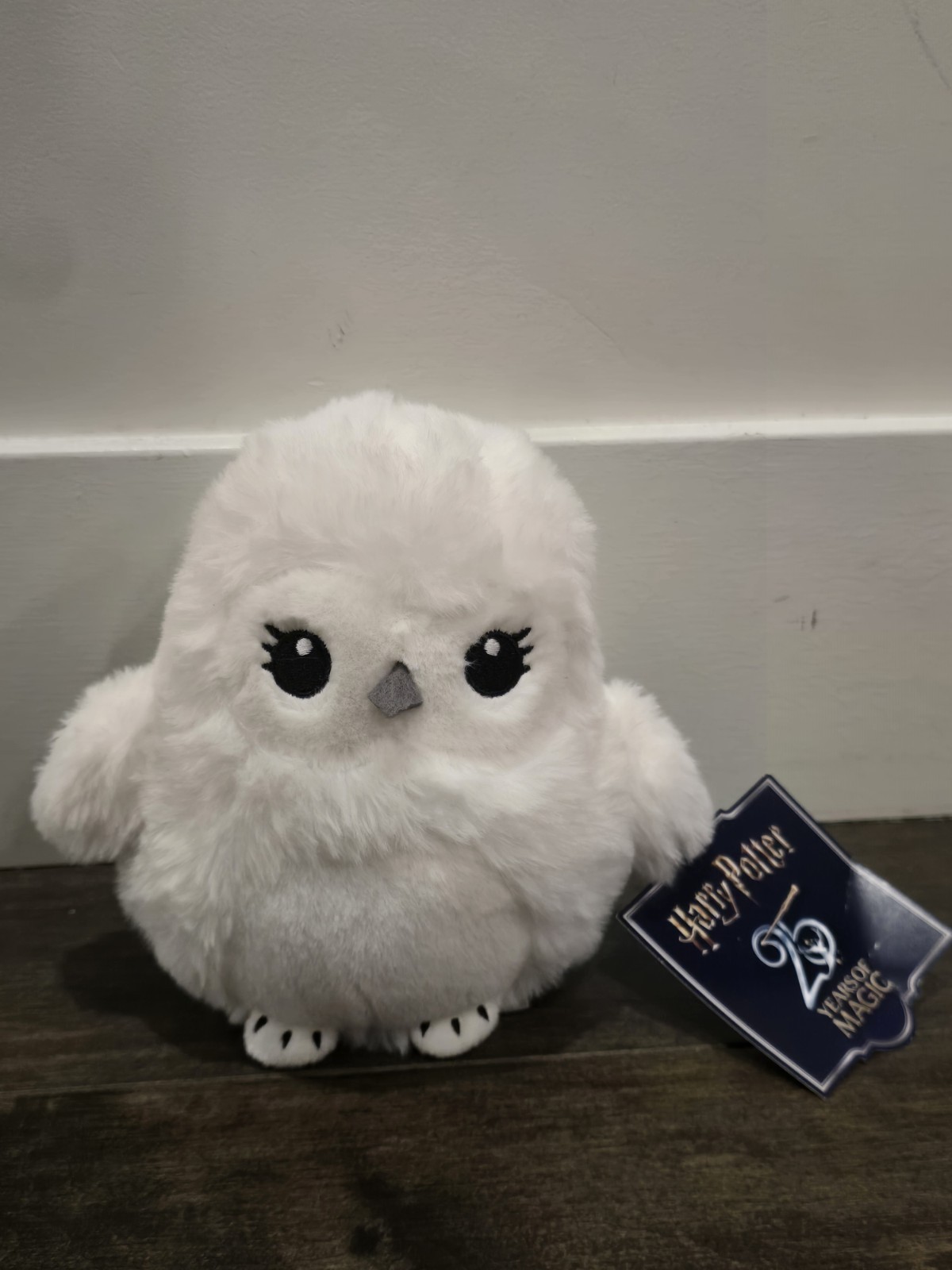 Harry Potter 25th Anniversary Hedwig white Plush White Snowy Owl Toy new NWT
