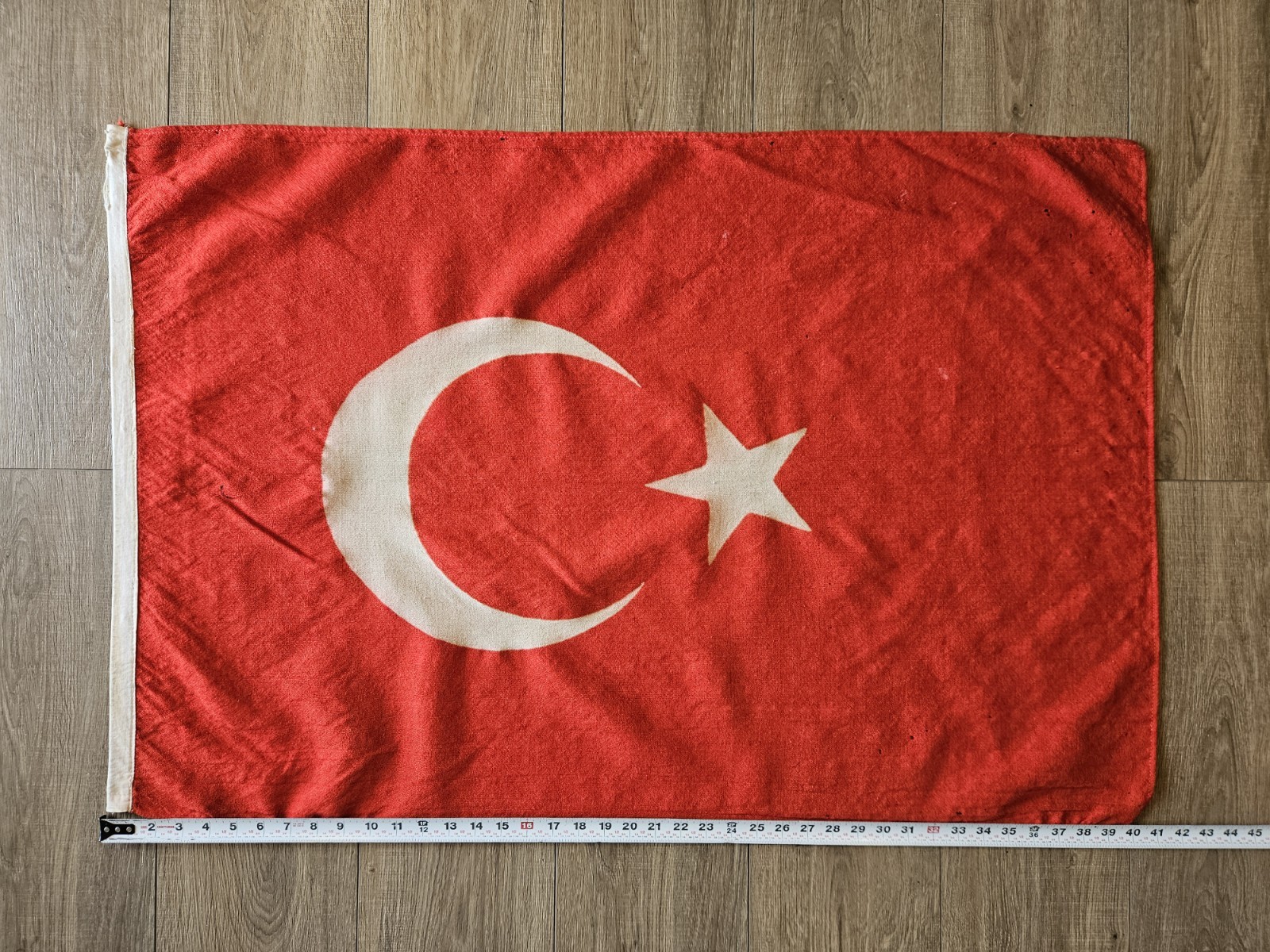 Vintage Wool Turkish Flag 41 In X 27 In Flag Of Turkey Türkiye