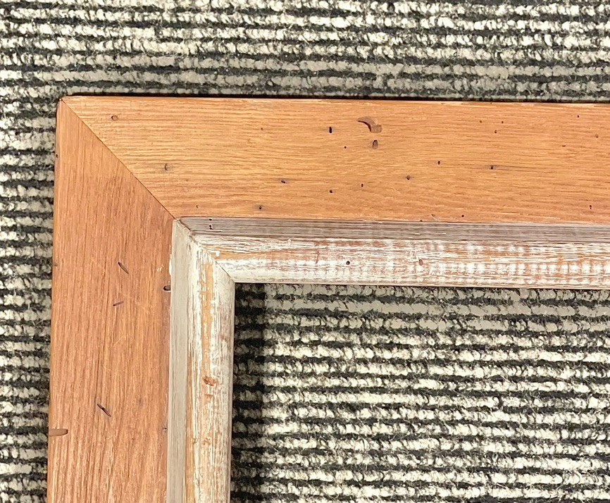 VINTAGE FITs 25”x30” CHESTNUT ARTS & CRAFTS MID CENTURY MODERNIST PICTURE FRAME